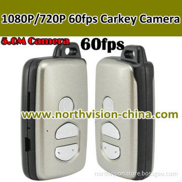 720p HD 60fps Car Key Mini DVR with 5.0m Camera